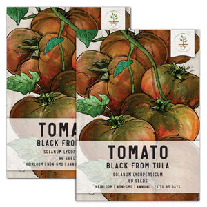 Black From Tula Tomato Seeds For Planting (Solanum lycopersicum) by Seed Needs LLC