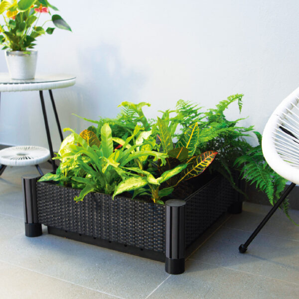 1-80 Square Imitated rattan plastic garden bed