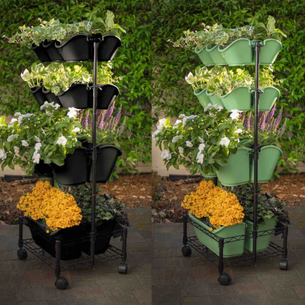 Metal Mobile Green Wall Double Frame
