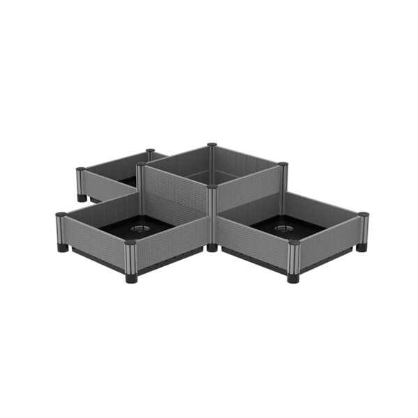 主图6 Square Imitated rattan plastic garden bed