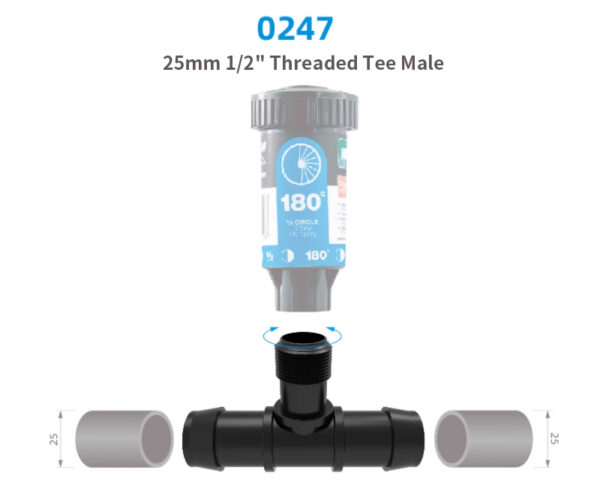 螺纹接头 13mm 19mm 25mm Barb fittings